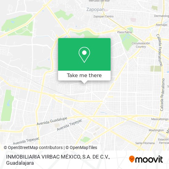 Mapa de INMOBILIARIA VIRBAC MÉXICO, S.A. DE C.V.