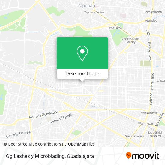 Mapa de Gg Lashes y Microblading