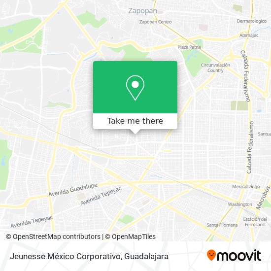 Mapa de Jeunesse México Corporativo