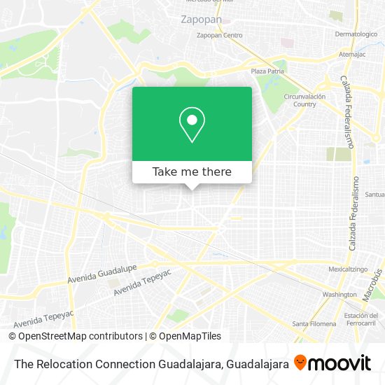Mapa de The Relocation Connection Guadalajara