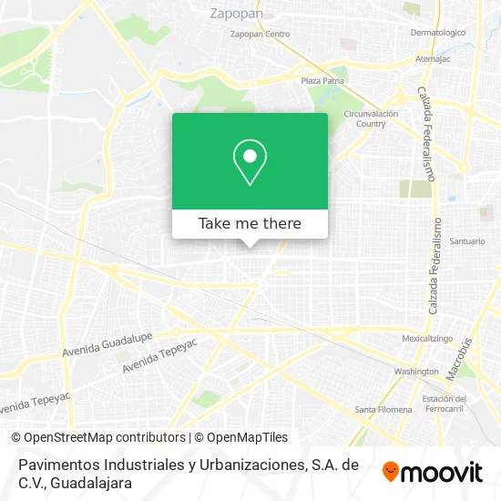 Pavimentos Industriales y Urbanizaciones, S.A. de C.V. map