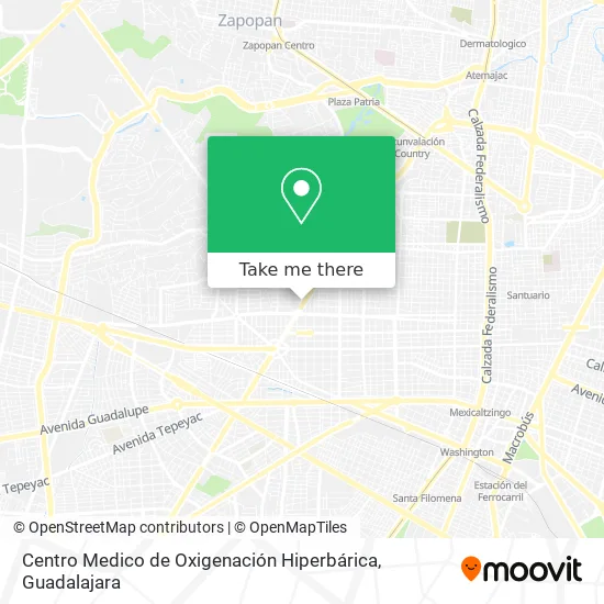 Centro Medico de Oxigenación Hiperbárica map