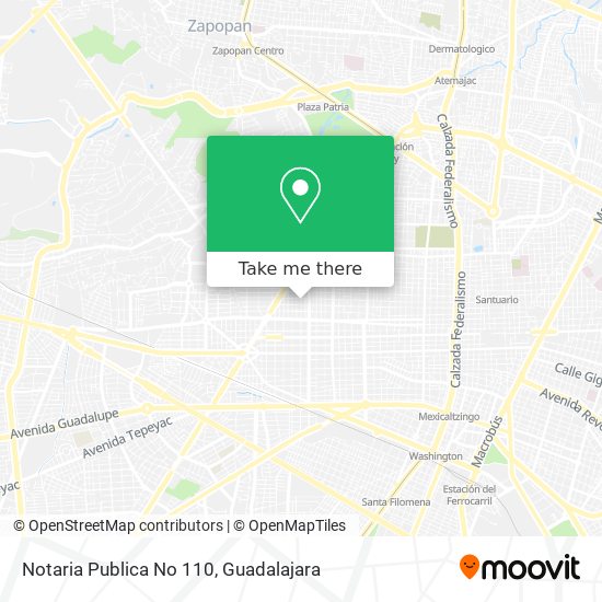 Mapa de Notaria Publica No 110