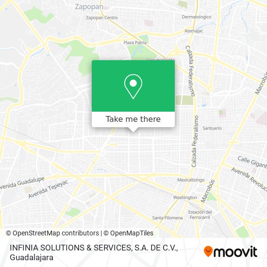 INFINIA SOLUTIONS & SERVICES, S.A. DE C.V. map