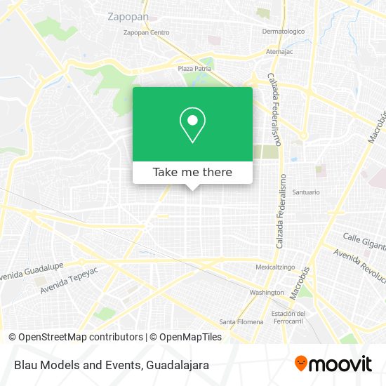 Blau Models and Events map