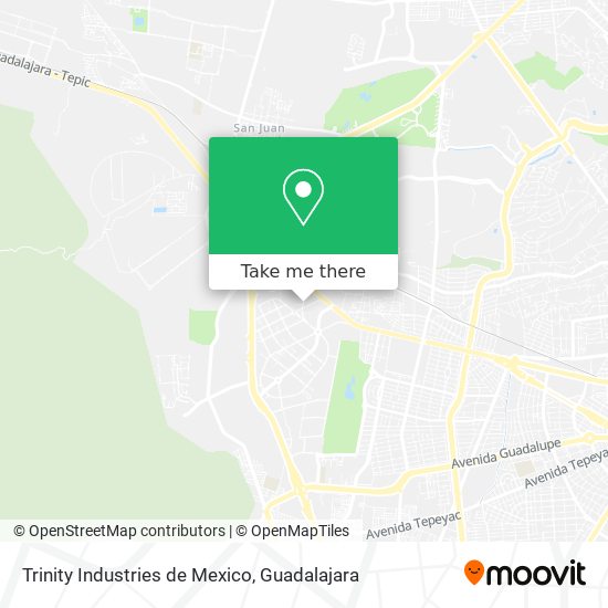 Trinity Industries de Mexico map