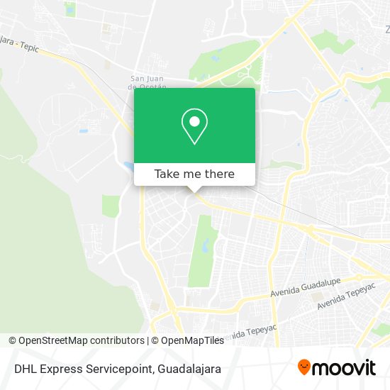 DHL Express Servicepoint map