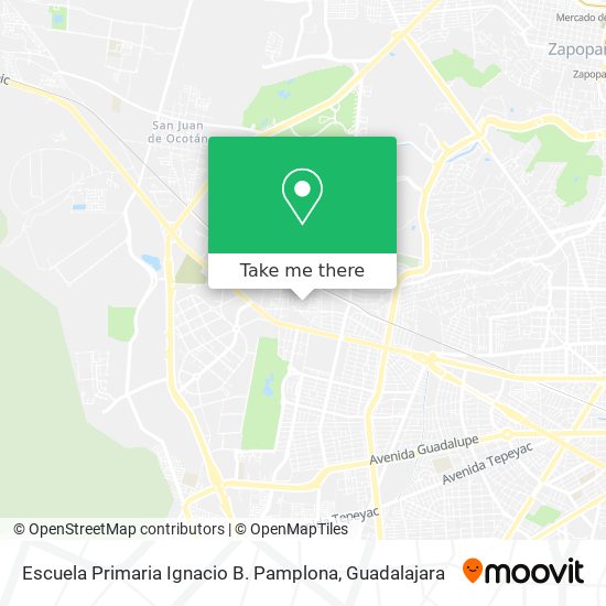 Mapa de Escuela Primaria Ignacio B. Pamplona