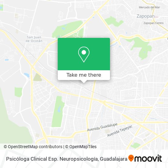 Mapa de Psicóloga Clinical Esp. Neuropsicología
