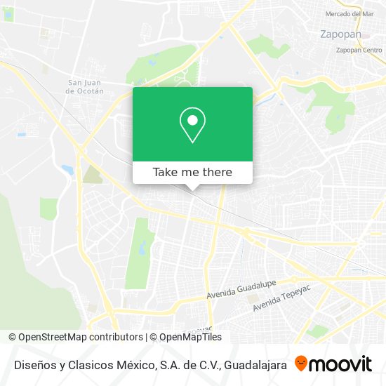 Mapa de Diseños y Clasicos México, S.A. de C.V.