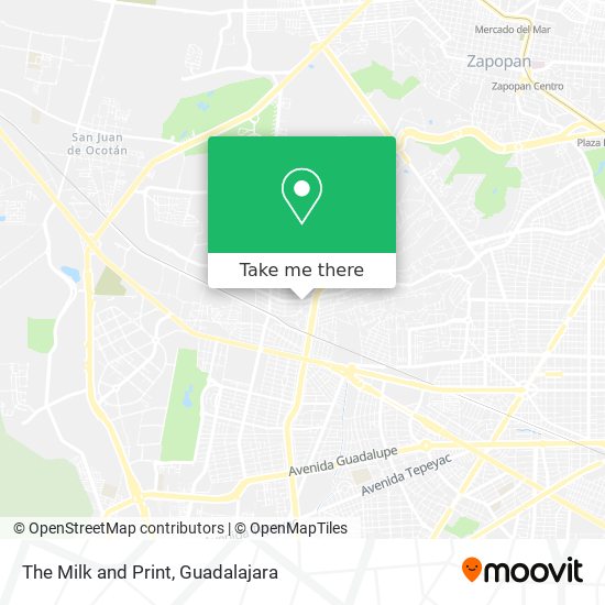 The Milk and Print map