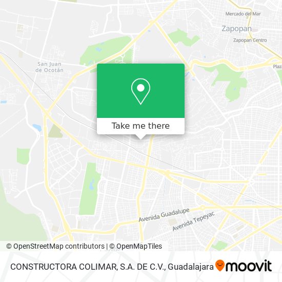 CONSTRUCTORA COLIMAR, S.A. DE C.V. map