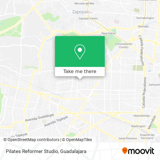 Pilates Reformer Studio map
