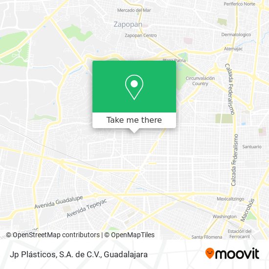 Jp Plásticos, S.A. de C.V. map