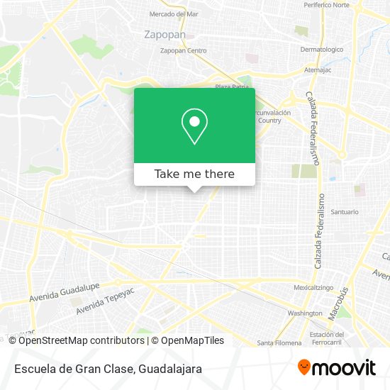 Mapa de Escuela de Gran Clase