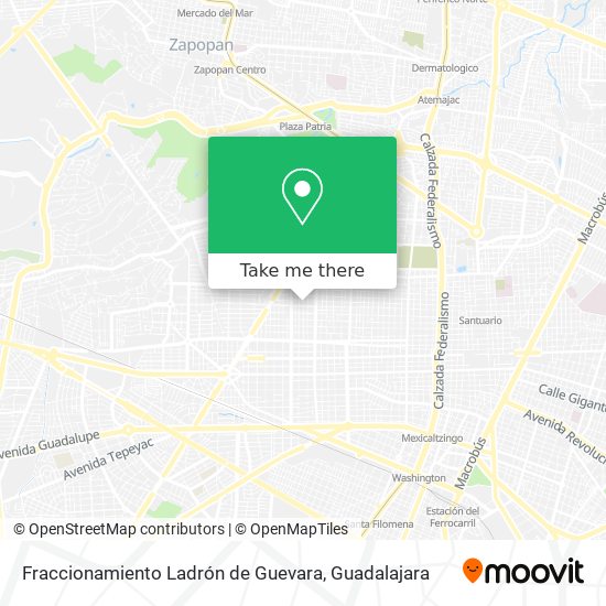 Fraccionamiento Ladrón de Guevara map