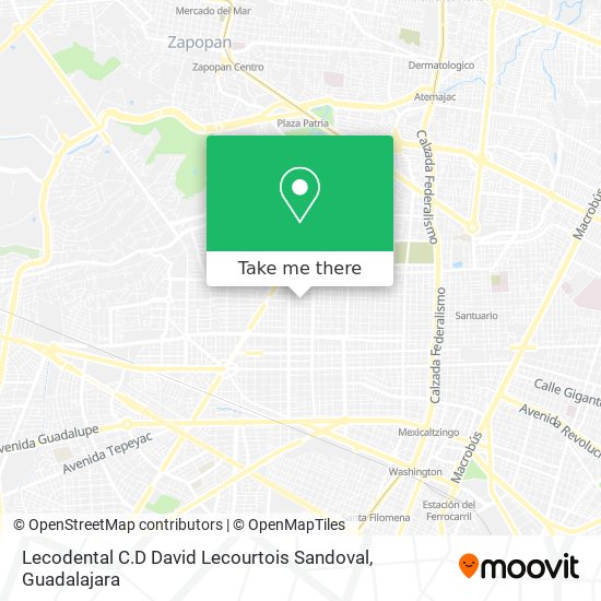 Lecodental C.D David Lecourtois Sandoval map