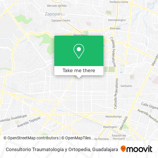 Mapa de Consultorio Traumatología y Ortopedia