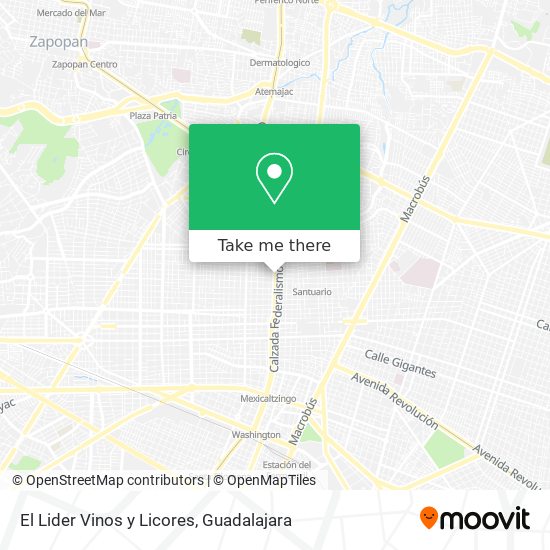 El Lider Vinos y Licores map