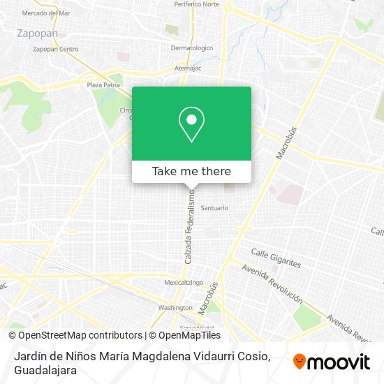 Jardín de Niños María Magdalena Vidaurri Cosio map