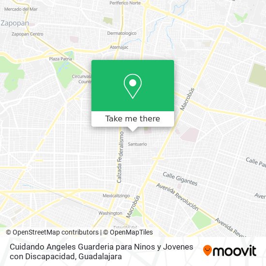 Mapa de Cuidando Angeles Guarderia para Ninos y Jovenes con Discapacidad