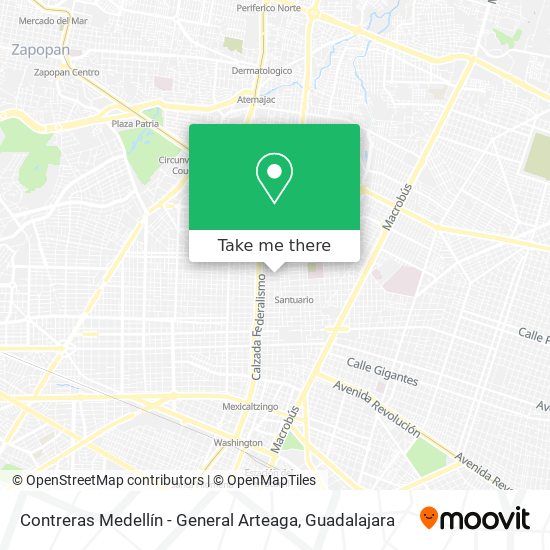 Contreras Medellín - General Arteaga map