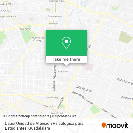 Uapsi Unidad de Atención Psicológica para Estudiantes map