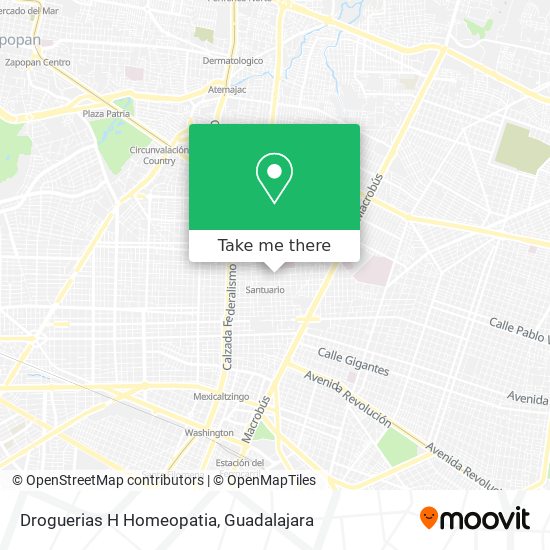 Droguerias H Homeopatia map