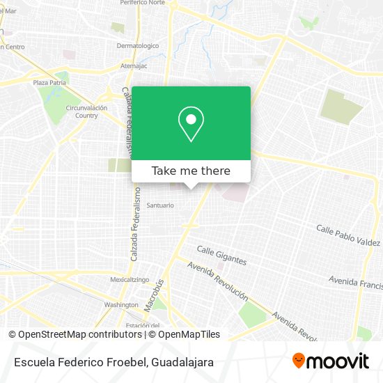 Mapa de Escuela Federico Froebel