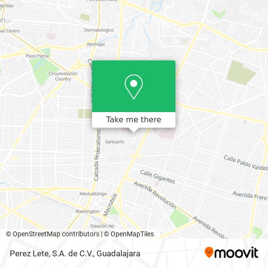Mapa de Perez Lete, S.A. de C.V.