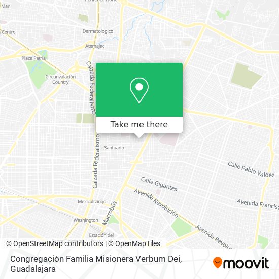 Congregación Familia Misionera Verbum Dei map