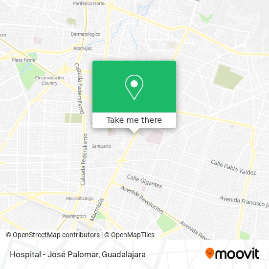 Hospital - José Palomar map