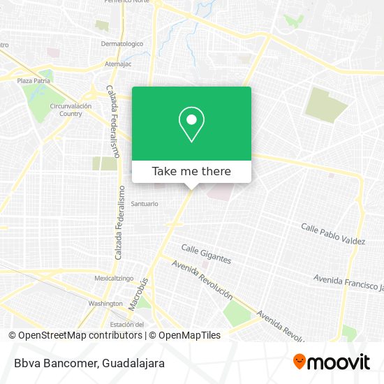 Bbva Bancomer map