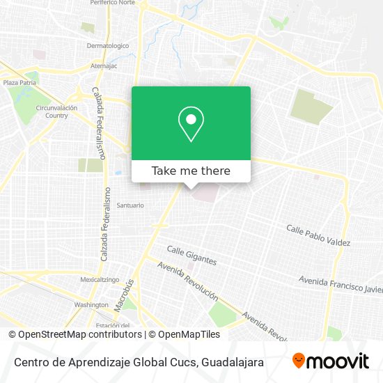 Mapa de Centro de Aprendizaje Global Cucs