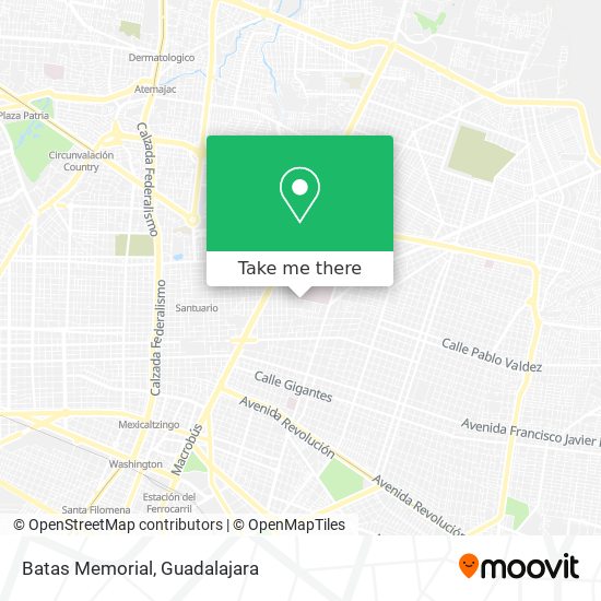 Batas Memorial map