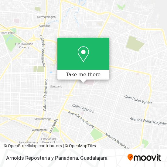 Arnolds Reposteria y Panaderia map