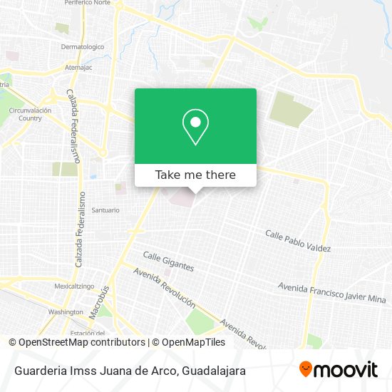Guarderia Imss Juana de Arco map