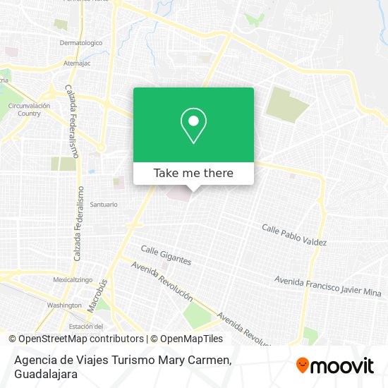 Mapa de Agencia de Viajes Turismo Mary Carmen
