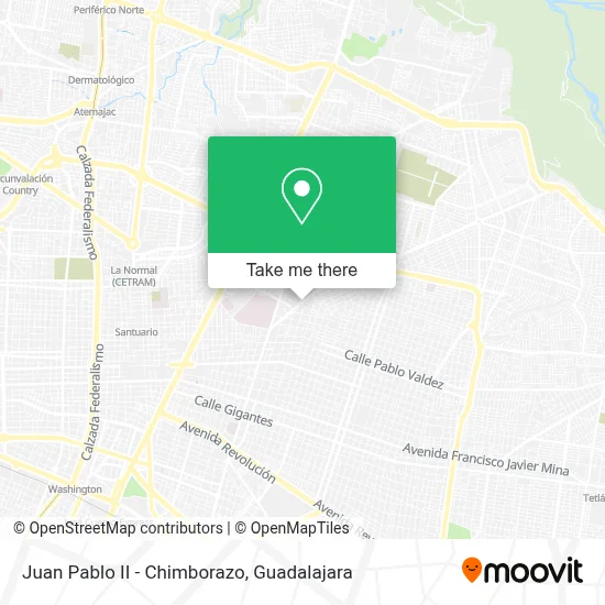 Juan Pablo II - Chimborazo map