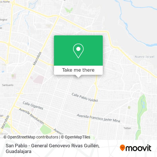 San Pablo - General Genovevo Rivas Guillén map