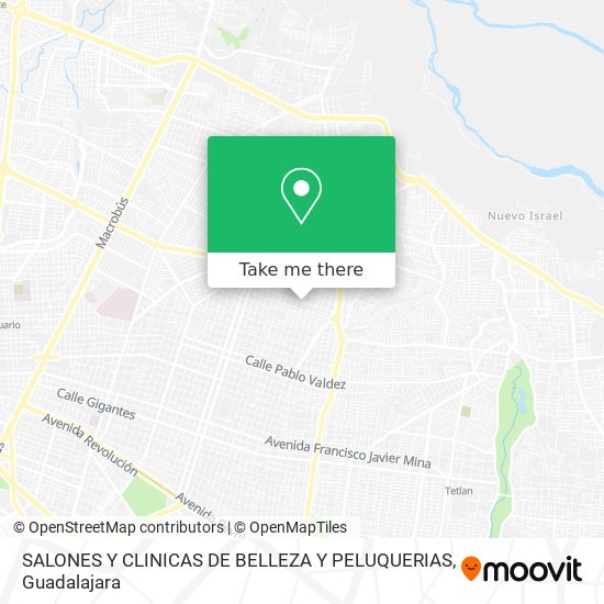 Mapa de SALONES Y CLINICAS DE BELLEZA Y PELUQUERIAS