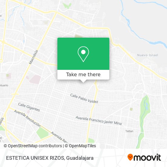 ESTETICA UNISEX RIZOS map