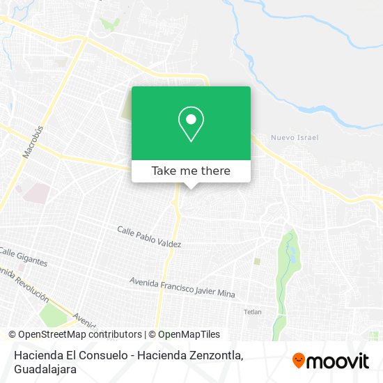 Hacienda El Consuelo - Hacienda Zenzontla map
