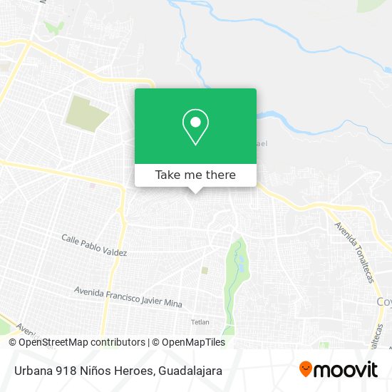 Mapa de Urbana 918 Niños Heroes