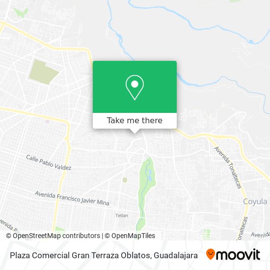 Mapa de Plaza Comercial Gran Terraza Oblatos