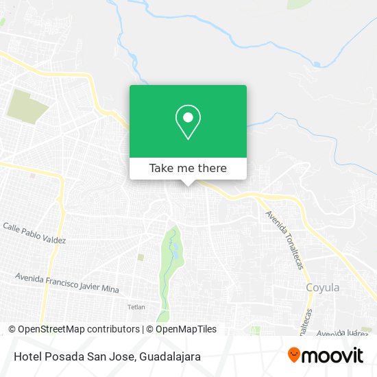 Hotel Posada San Jose map