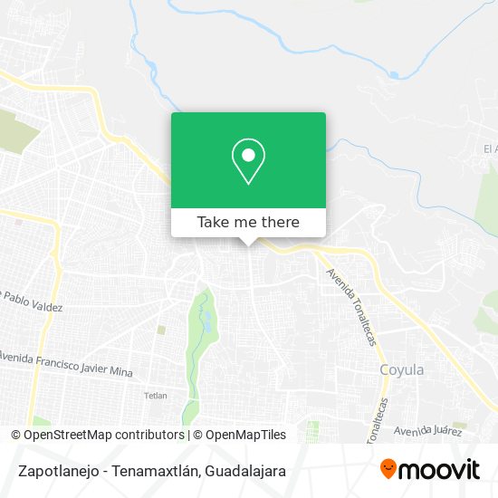 Mapa de Zapotlanejo - Tenamaxtlán