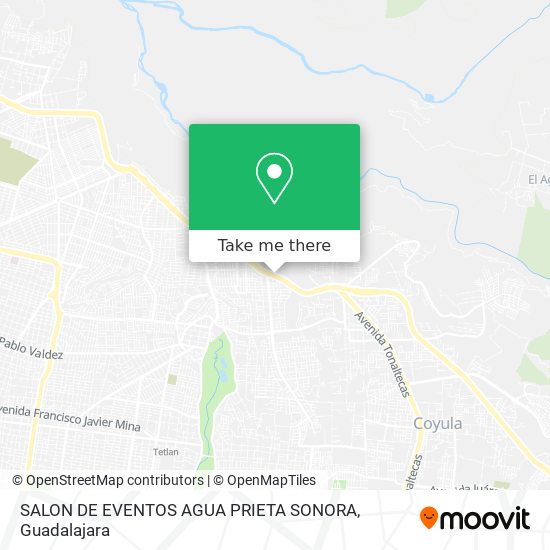 SALON DE EVENTOS AGUA PRIETA SONORA map