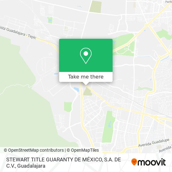 Mapa de STEWART TITLE GUARANTY DE MÉXICO, S.A. DE C.V.