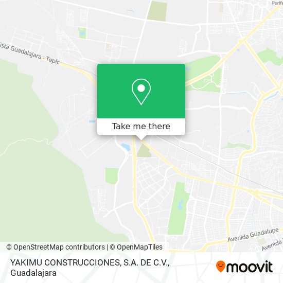 Mapa de YAKIMU CONSTRUCCIONES, S.A. DE C.V.
